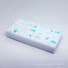 Printed magic eraser cleaning sponge pad